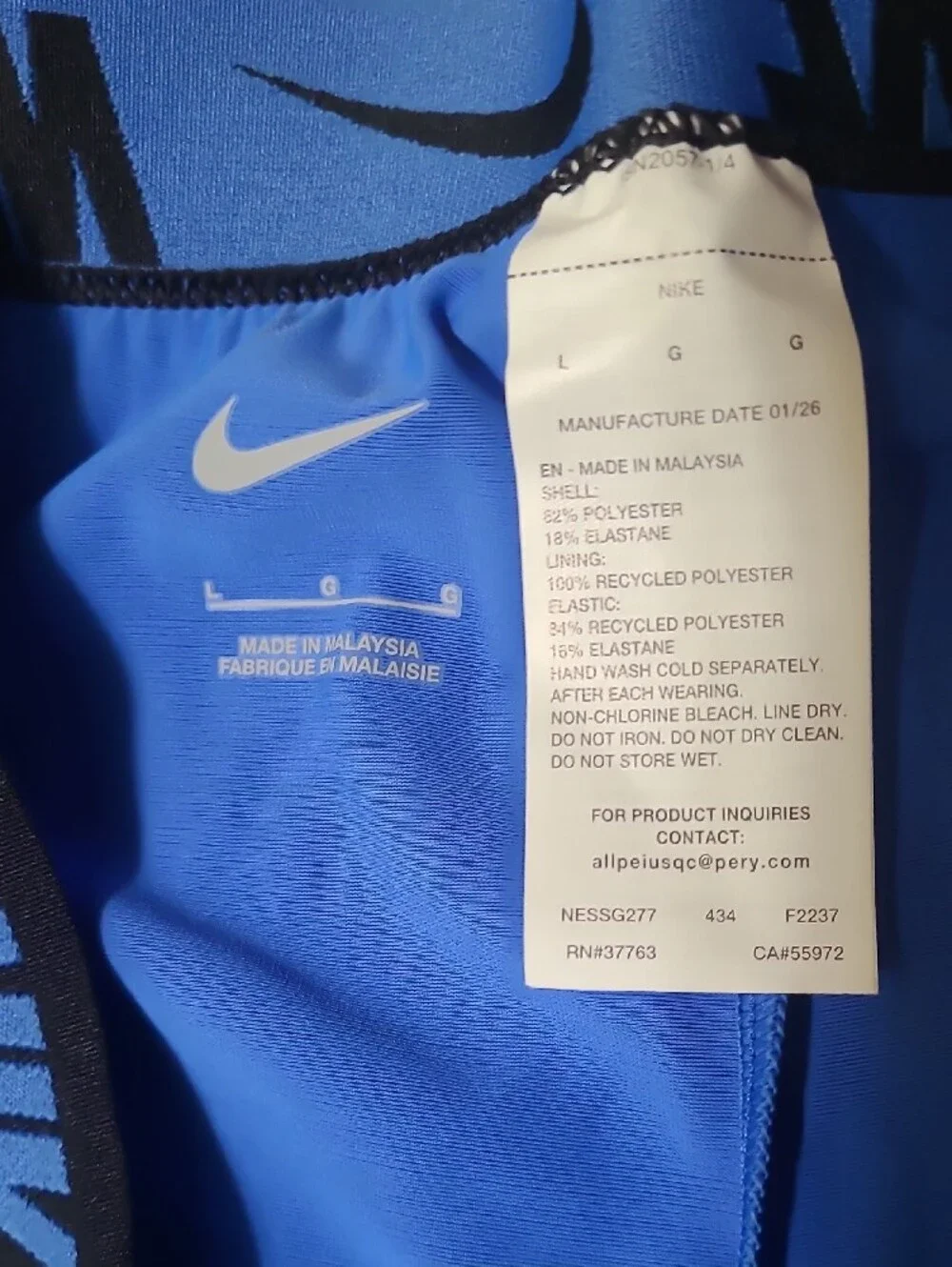 Nike Women Swim Rash Guard Shorts